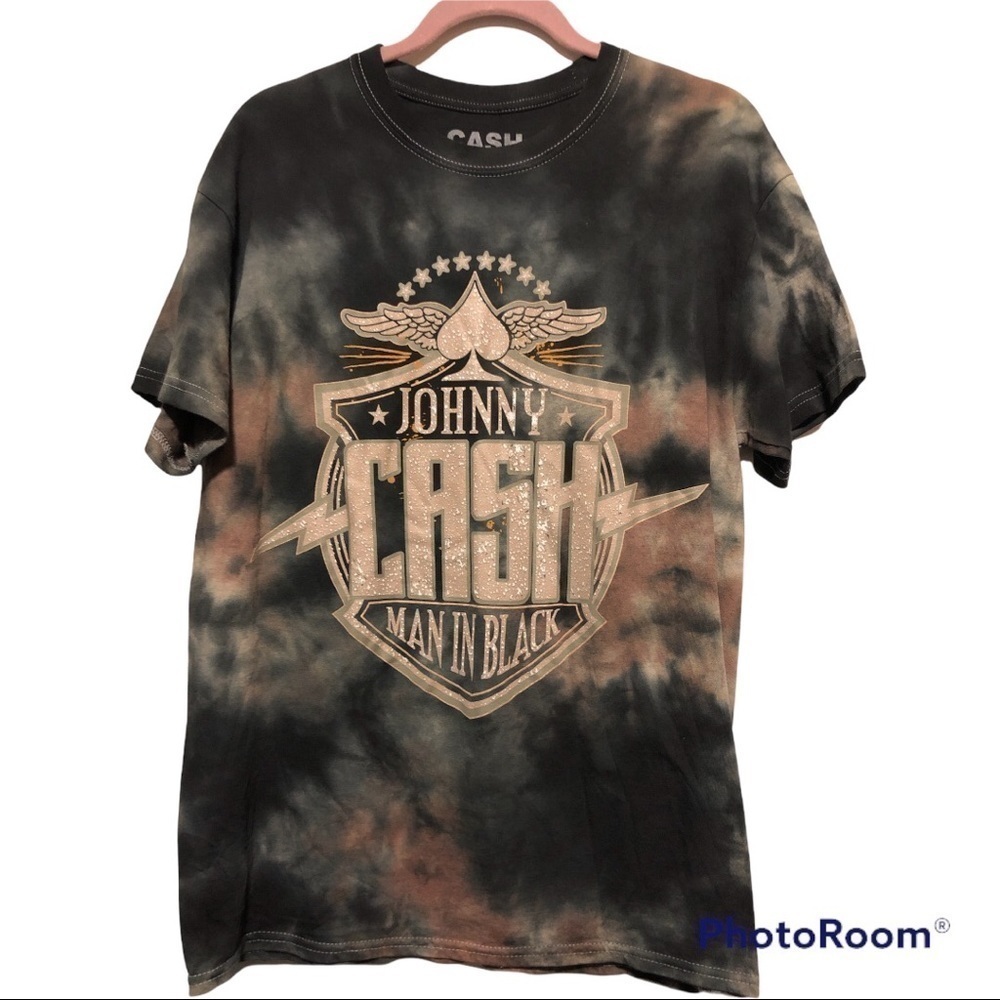Johnny Cash Man in Black T-shirt size M